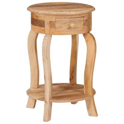 321789 vidaXL Side Table 37x37x61 cm Solid Mango Wood