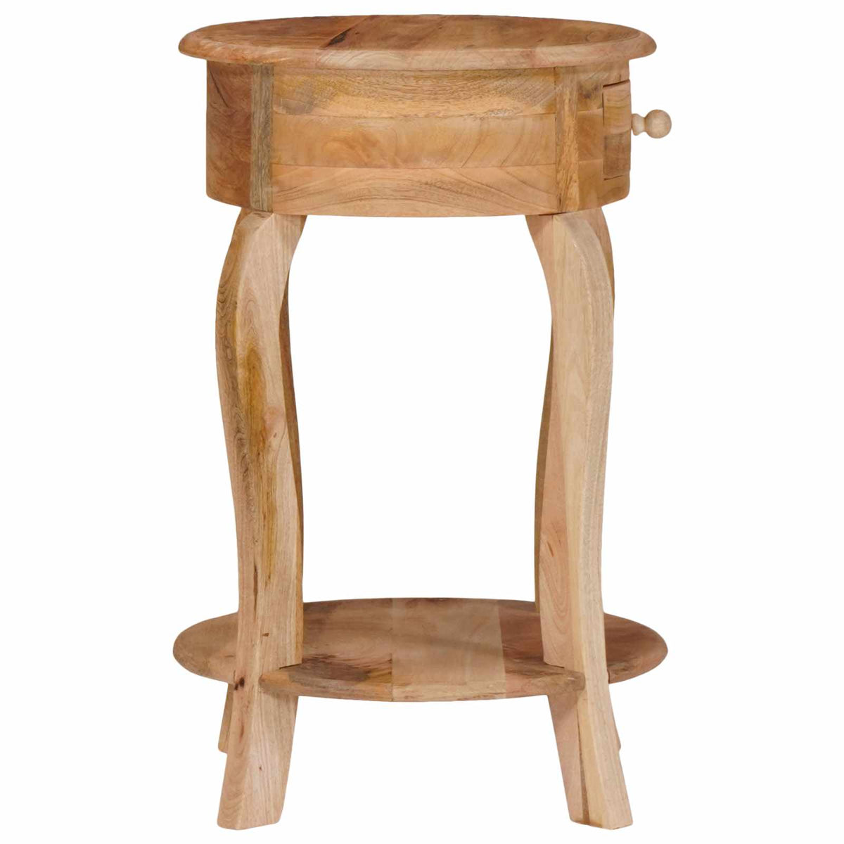 321789 vidaXL Side Table 37x37x61 cm Solid Mango Wood