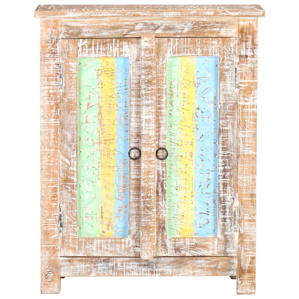vidaXL Sideboard 61x35x76 cm Rough Acacia Wood