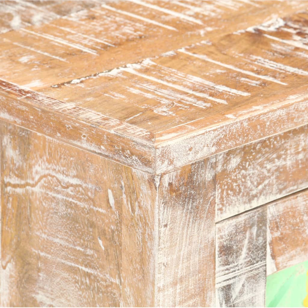 vidaXL Sideboard 61x35x76 cm Rough Acacia Wood