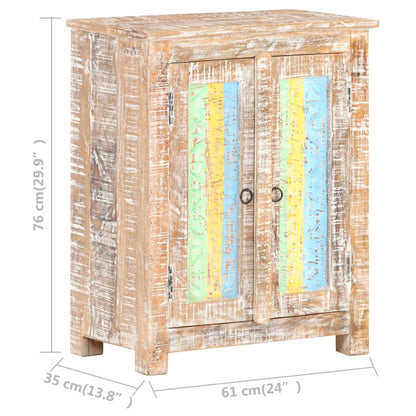 vidaXL Sideboard 61x35x76 cm Rough Acacia Wood