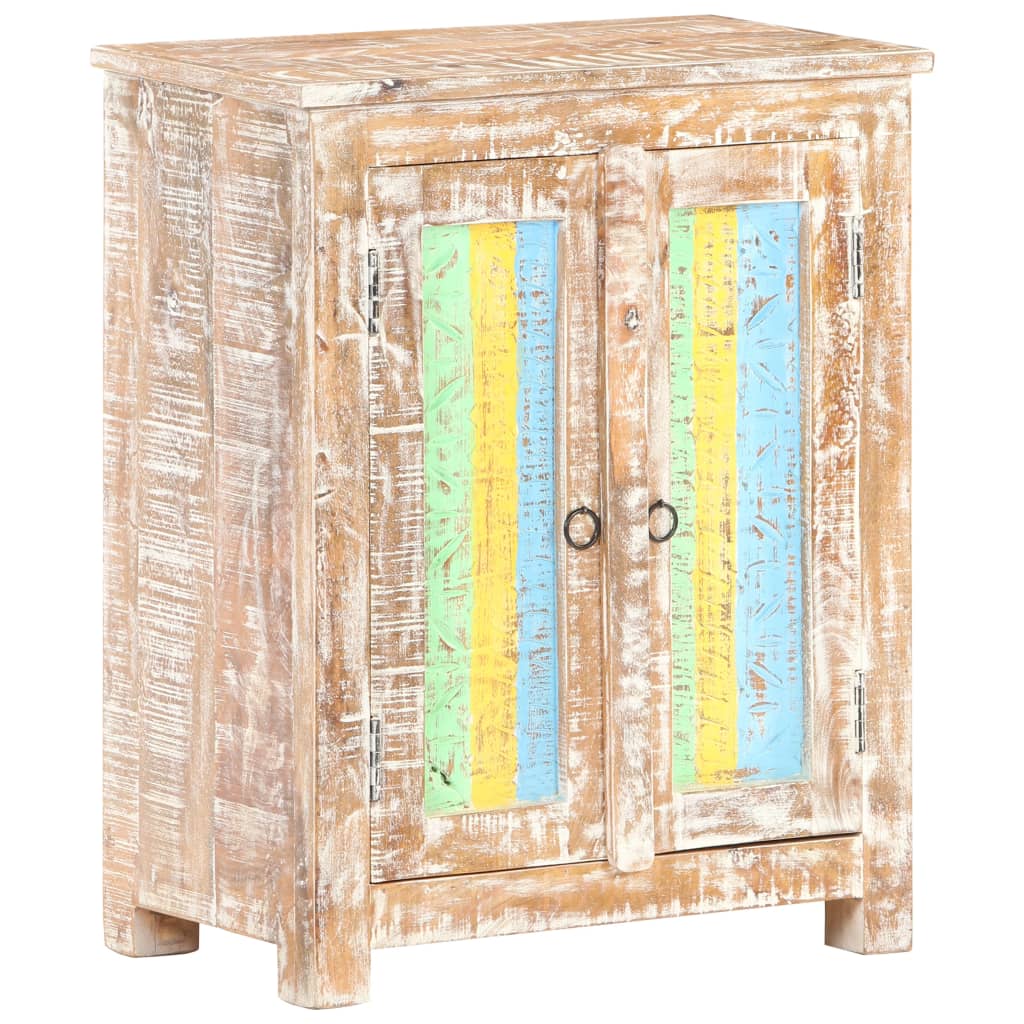 vidaXL Sideboard 61x35x76 cm Rough Acacia Wood