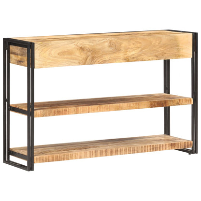 vidaXL Sideboard 120x30x75 cm Solid Rough Mango Wood