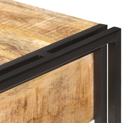 vidaXL Sideboard 120x30x75 cm Solid Rough Mango Wood