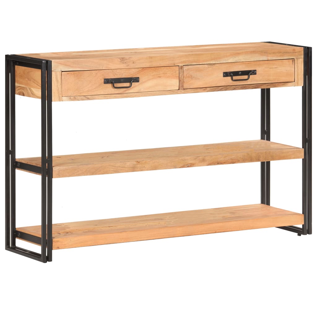 vidaXL Sideboard 120x30x75 cm Solid Acacia Wood
