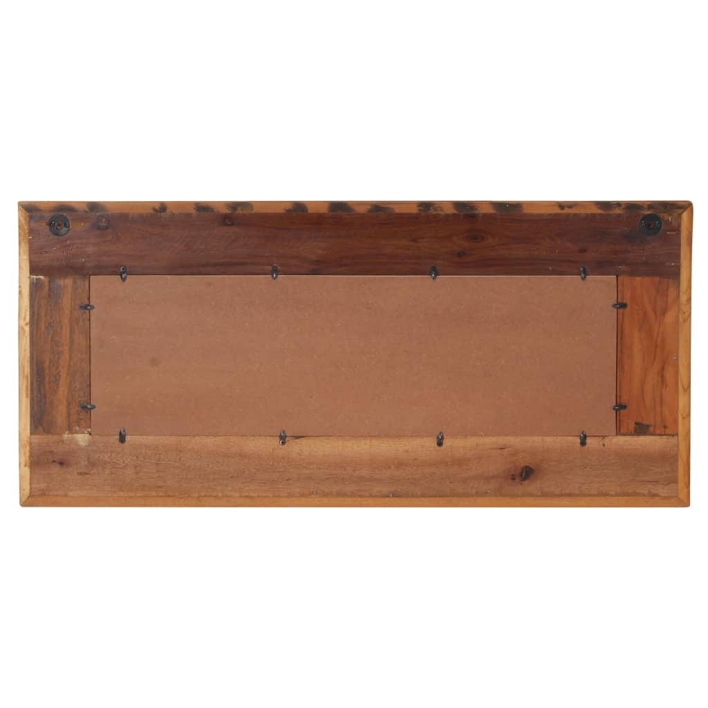 vidaXL Mirror with Buddha Cladding 110x50 cm Solid Reclaimed Wood