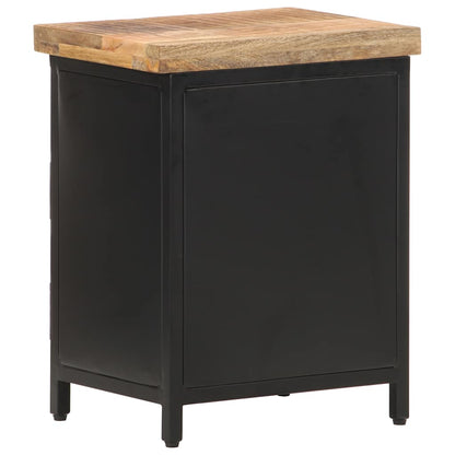 320664 vidaXL Bedside Cabinet 40x30x52 cm Rough Mango Wood