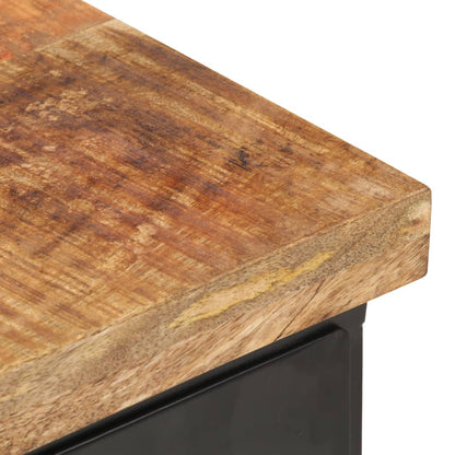 vidaXL Bedside Cabinet | Black and natural wood