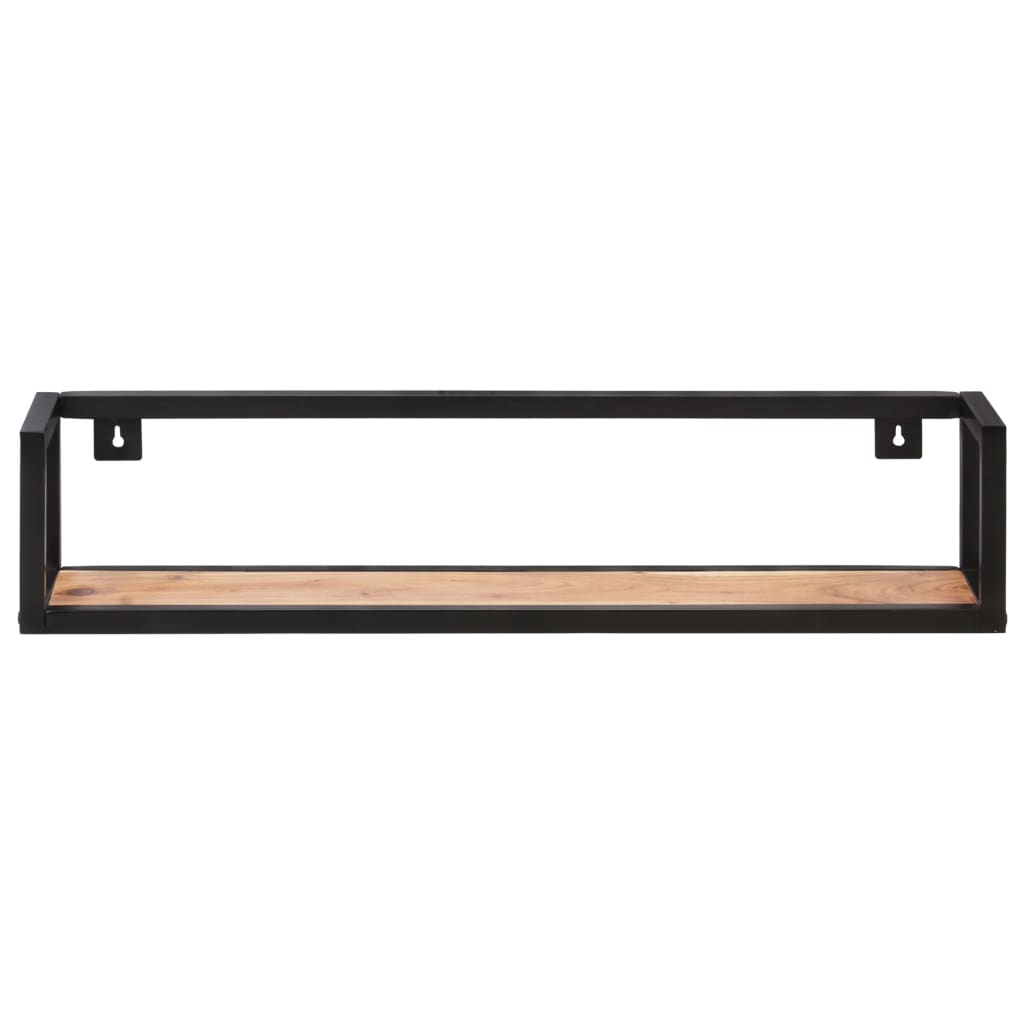 vidaXL Wall Shelves 2 pcs 80 cm Solid Acacia Wood
