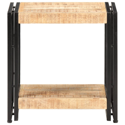 vidaXL Side Table 40x30x40 cm Rough Mango Wood