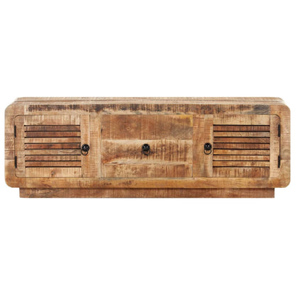 vidaXL TV Cabinet 120x30x40 cm Rough Mango Wood