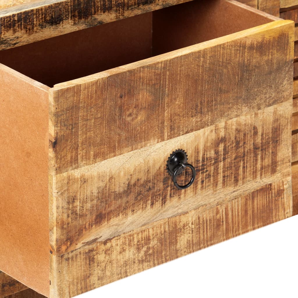 vidaXL TV Cabinet 120x30x40 cm Rough Mango Wood