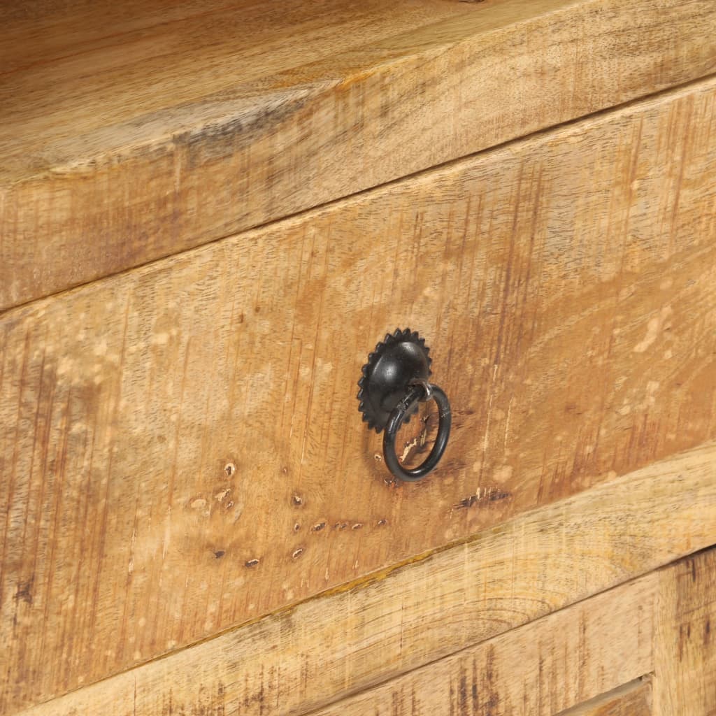 vidaXL Highboard 45x32x110 cm Rough Mango Wood