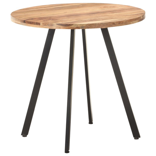 vidaXL Dining Table 80 cm Solid Acacia Wood