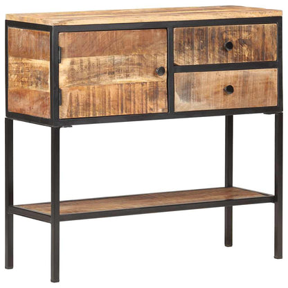320486 vidaXL Sideboard 85x30x80 cm Rough Mango Wood