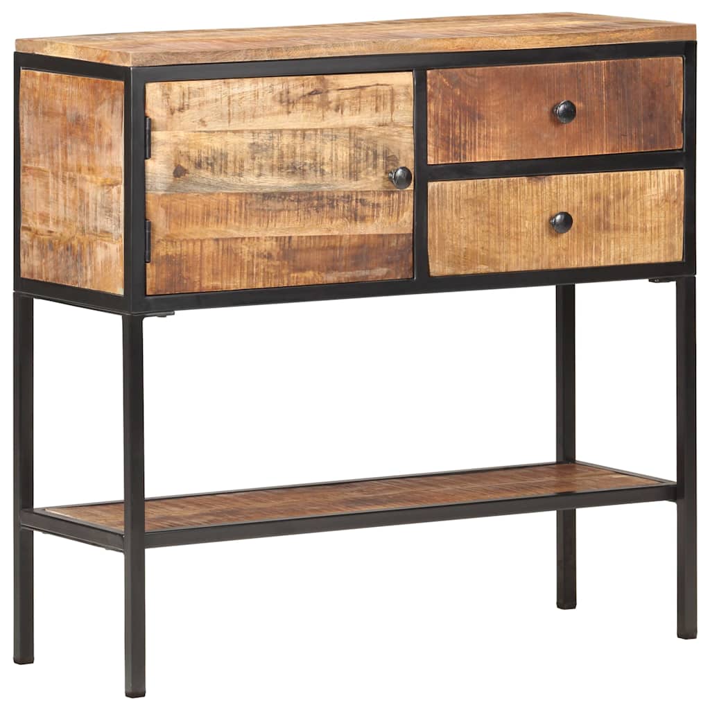320486 vidaXL Sideboard 85x30x80 cm Rough Mango Wood