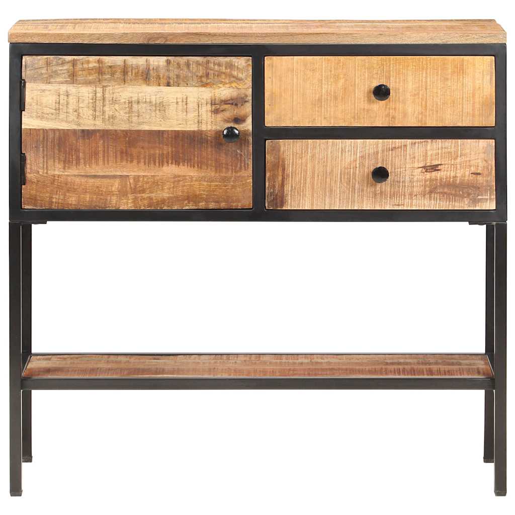 320486 vidaXL Sideboard 85x30x80 cm Rough Mango Wood