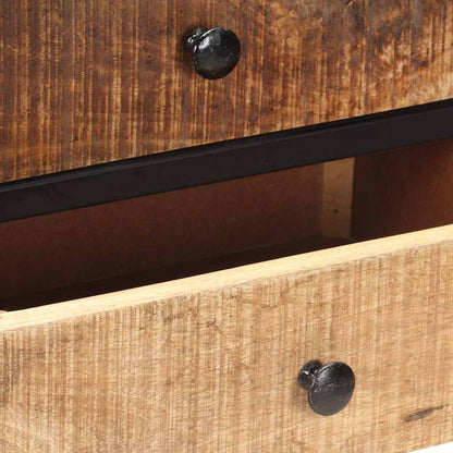 320486 vidaXL Sideboard 85x30x80 cm Rough Mango Wood