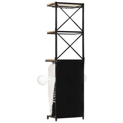 vidaXL Tractor Wine Cabinet White 49x31x172 cm Rough Mango Wood