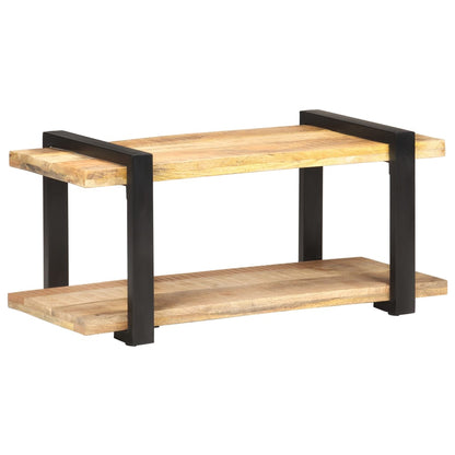 vidaXL TV Cabinet 90x40x40 cm Rough Mango Wood