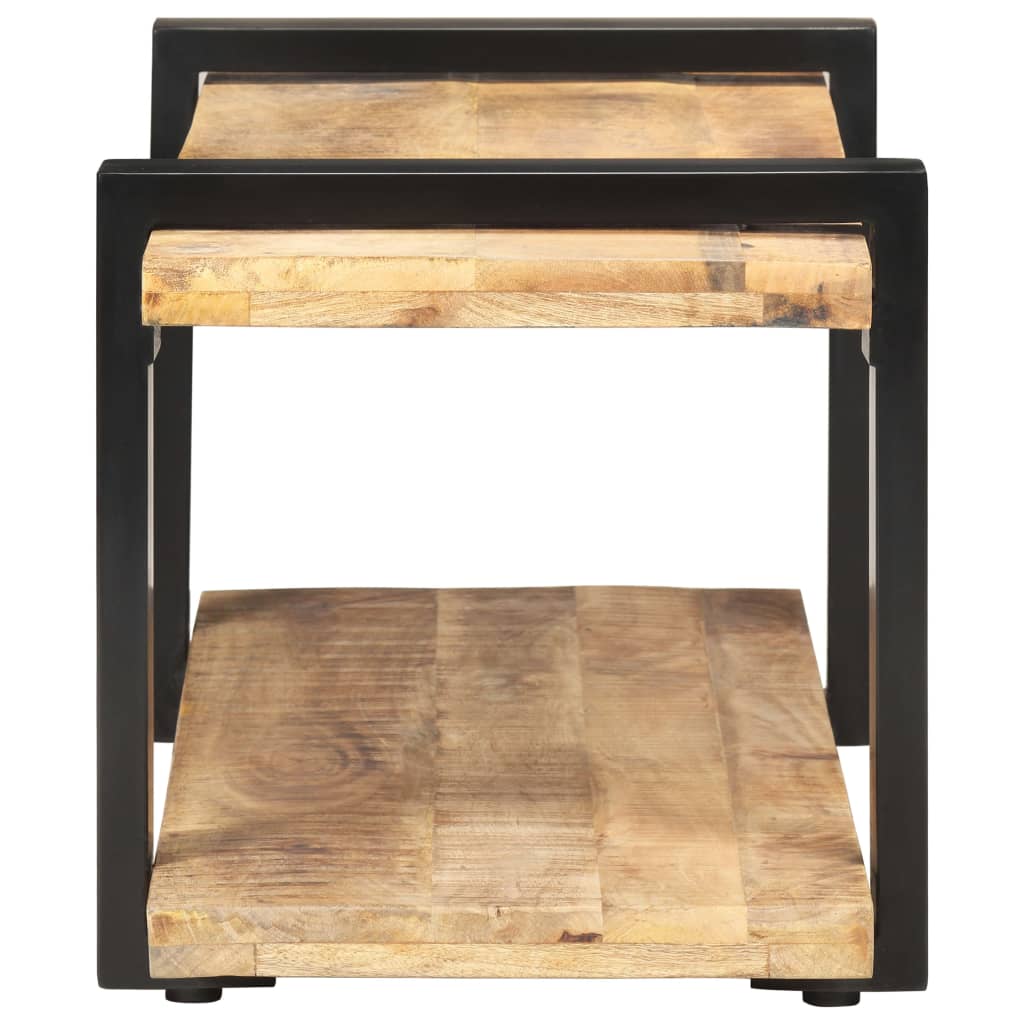 vidaXL TV Cabinet 90x40x40 cm Rough Mango Wood