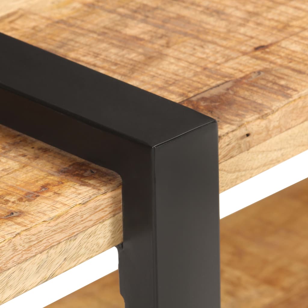 vidaXL TV Cabinet 90x40x40 cm Rough Mango Wood