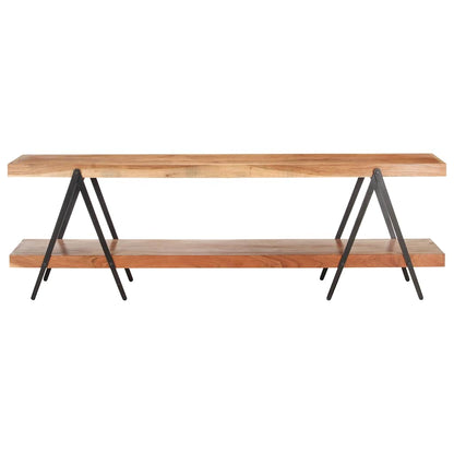 vidaXL TV Cabinet 160x40x50 cm Solid Acacia Wood
