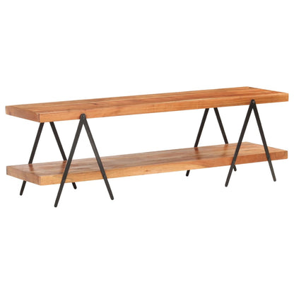 vidaXL TV Cabinet 160x40x50 cm Solid Acacia Wood