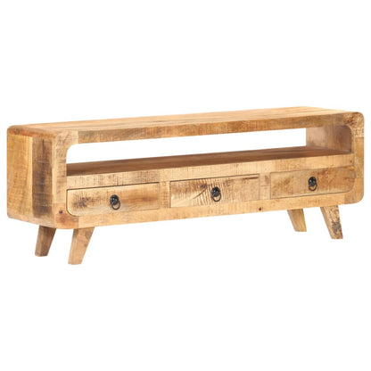 vidaXL TV Cabinet 117x30x41 cm Solid Rough Mango Wood