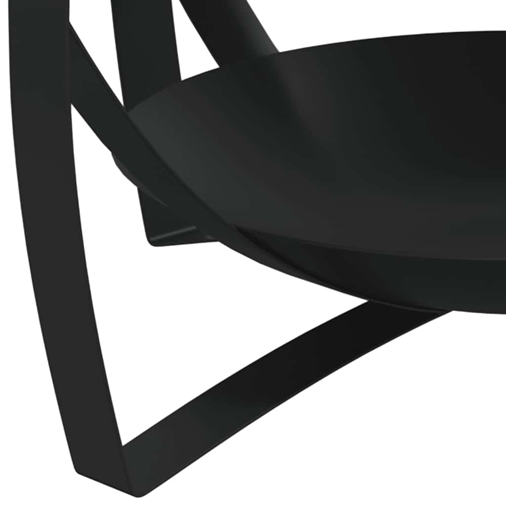 vidaXL Coffee Table | Natural, Black | Solid Acacia wood, Iron | Medium