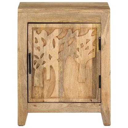 vidaXL Bedside Cabinet | Natural wood | Solid mango wood | Medium