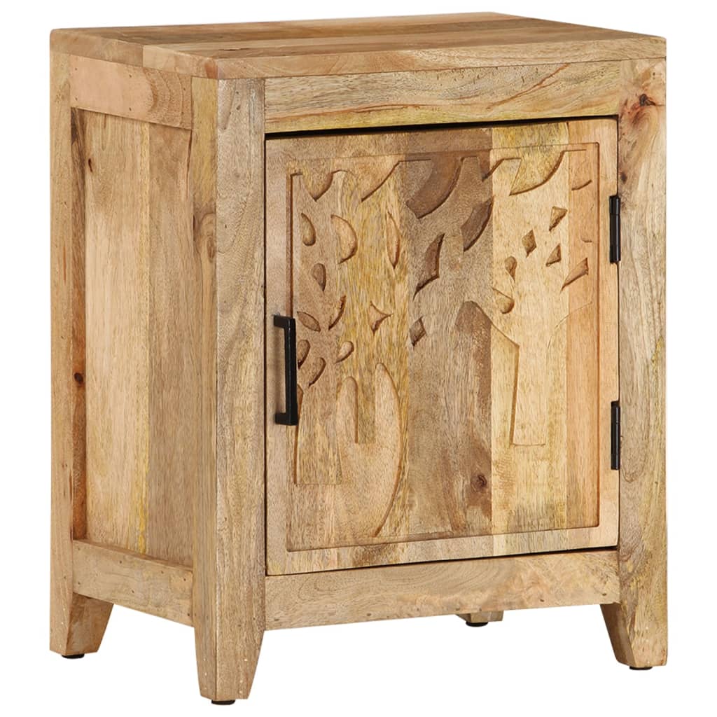 vidaXL Bedside Cabinet | Natural wood | Solid mango wood | Medium