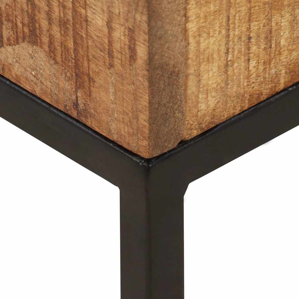 320814 vidaXL Side Table 30x30x33 cm Rough Mango Wood