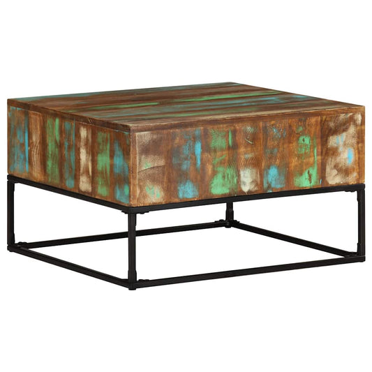 320819 vidaXL Coffee Table 68x68x41 cm Solid Reclaimed Wood