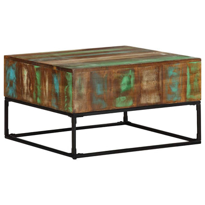 320819 vidaXL Coffee Table 68x68x41 cm Solid Reclaimed Wood