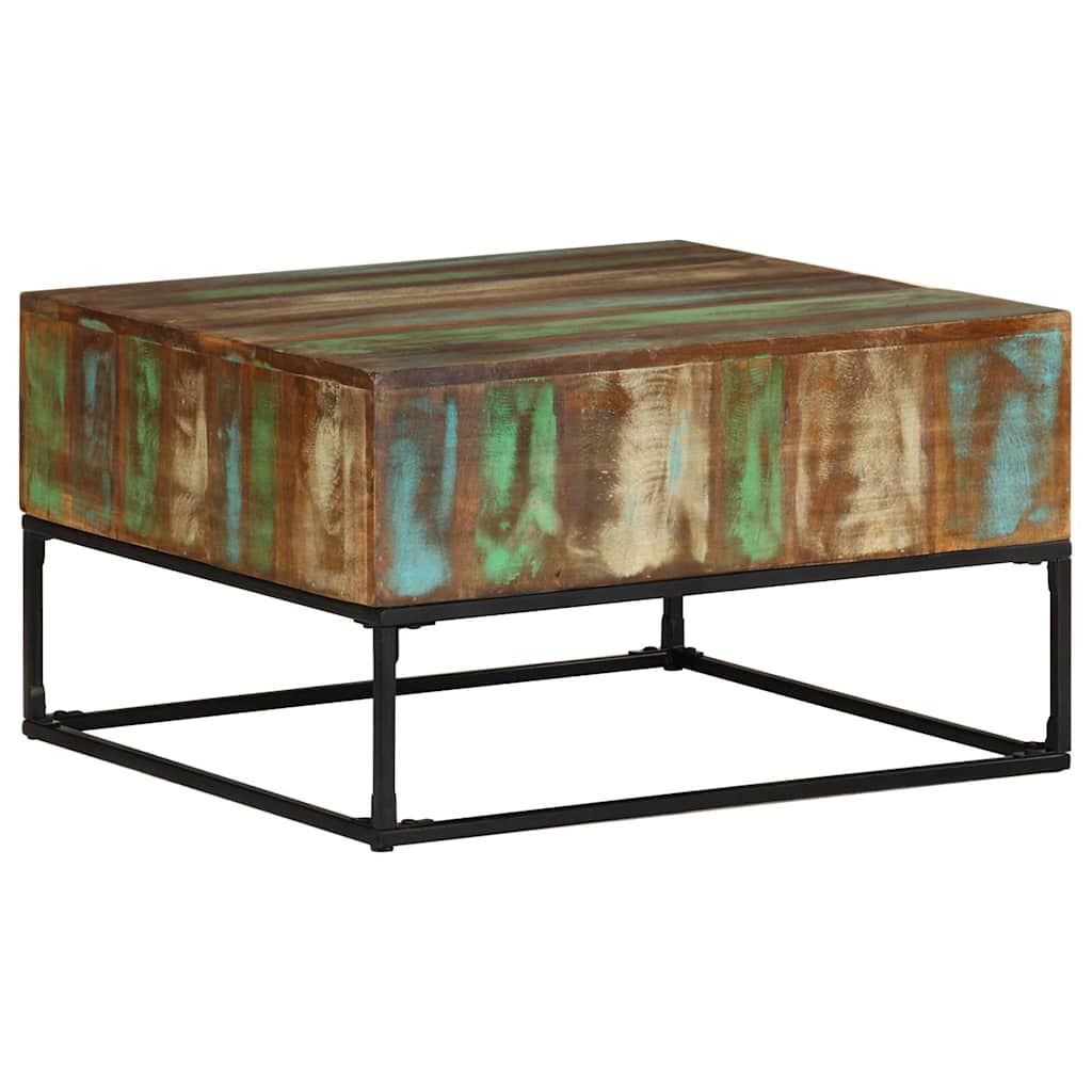 320819 vidaXL Coffee Table 68x68x41 cm Solid Reclaimed Wood