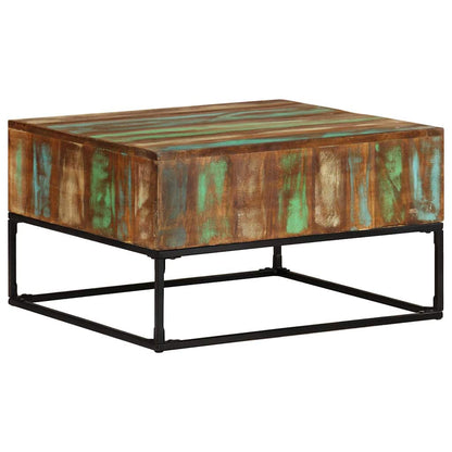 320819 vidaXL Coffee Table 68x68x41 cm Solid Reclaimed Wood