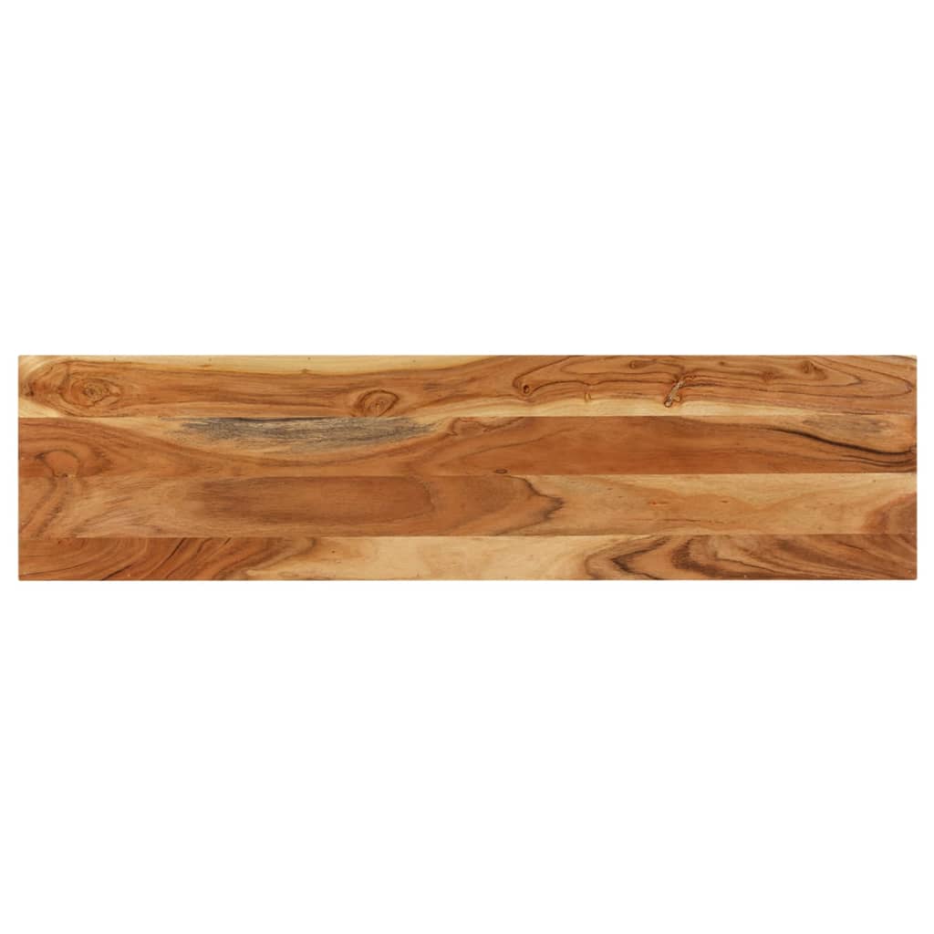 vidaXL Console Table | Brown | Solid Acacia Wood, Powder-Coated Iron | 120 cm