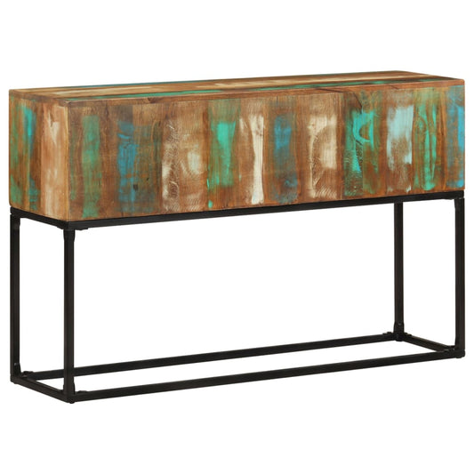 vidaXL Console Table | Brown base with blue, green, cream hues
