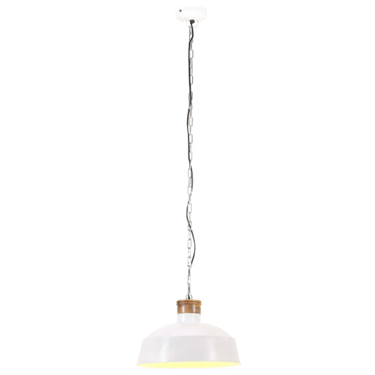 vidaXL Industrial Hanging Lamp 58 cm White E27