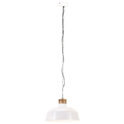 vidaXL Industrial Hanging Lamp 58 cm White E27