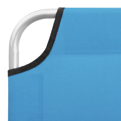 vidaXL Sun Lounger | Turquoise Blue | Oxford fabric, Powder-coated steel