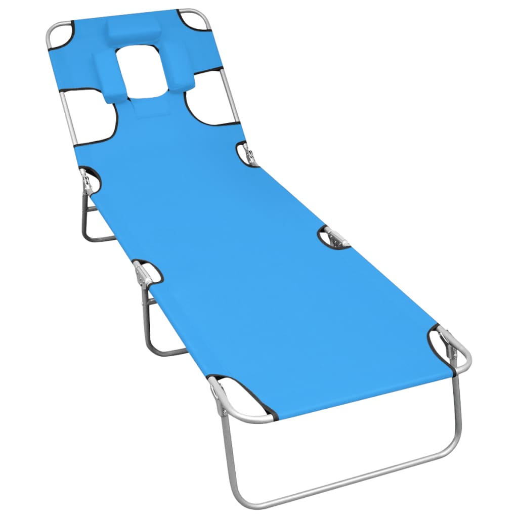 vidaXL Sun Lounger | Turquoise Blue