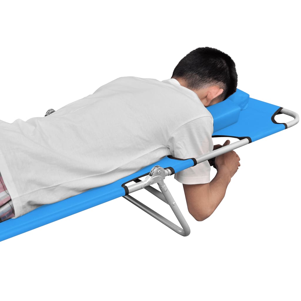 vidaXL Sun Lounger | Turquoise Blue