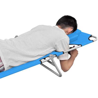 vidaXL Sun Lounger | Turquoise Blue