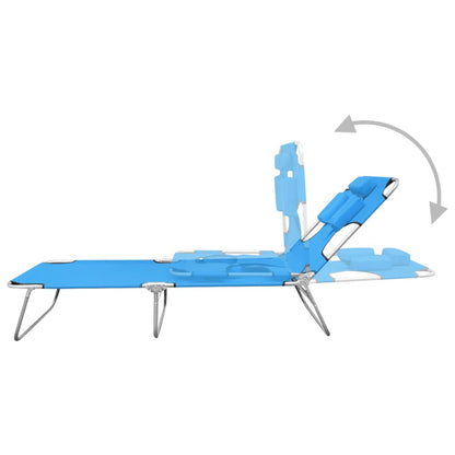 vidaXL Sun Lounger | Turquoise Blue