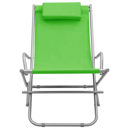 vidaXL Rocking Chair | Set of 2 | Green | Powder-coated steel, PVC | Standard