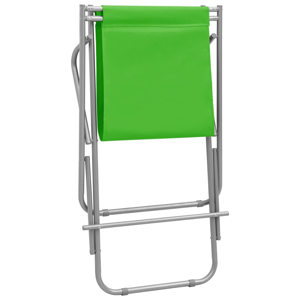 vidaXL Rocking Chair | Set of 2 | Green | Powder-coated steel, PVC | Standard