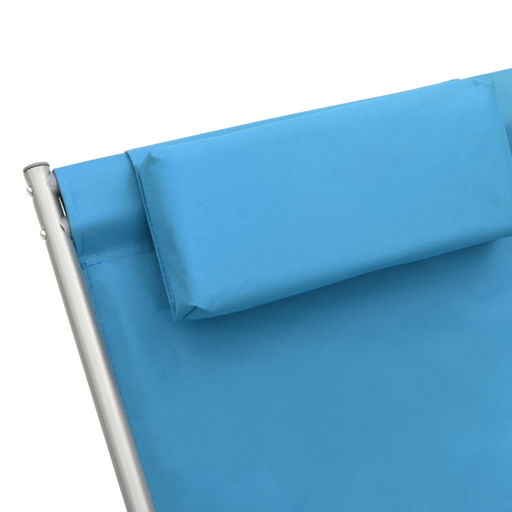 vidaXL Rocking Chair | Set of 2 | Steel Blue | Powder-coated steel, PVC