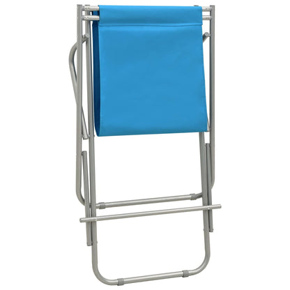 vidaXL Rocking Chair | Set of 2 | Steel Blue | Powder-coated steel, PVC